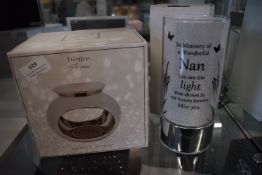 *Nan Memorial Light, and a Chrome Wax Melt & Oil Warmer