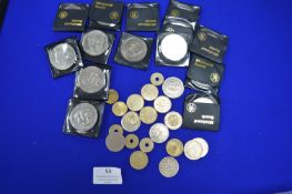 Assorted British Foreign Coinage Including Crowns etc.