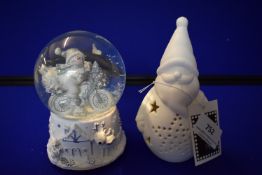 *Christmas Snow Globe and Ornament
