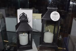 *1x Large and 1x Small Black Lanterns