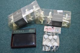 Cherub Serviette Rings, Ralph Lauren Leather Wallet, etc.