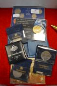 British and Australian Commemorative Coin Sets etc.