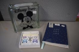 *Adventure Travel Planner, Disney Fund Moneybox, and a Car Charm