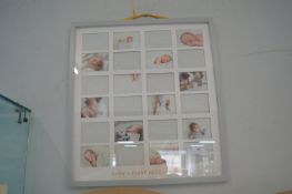 *Baby’s First Milestone Collage Frame with Card Inserts