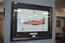 Red Arrow 1996 Aerobatic Team Hawk T1A Squadron Limited Edition Print Original Signatures
