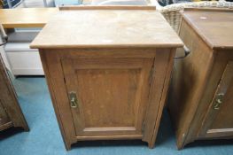 Period Oak Cabinet with Towel Rail