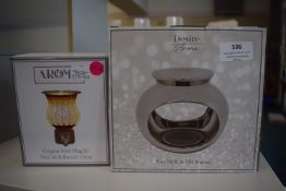 *Copper Knit Plug-In Wax Melt Burner, and Chrome Wax Melt & Oil Warmer