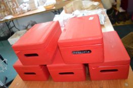 *5x Red Wedding Boxes