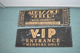*2x Novelty Doormats