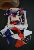 *Quantity of Assorted Plastic and Fabric Union Flag Bunting