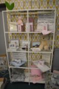 *Ikea Display Unit with Metal Frame & Glass Shelves (contents not included)