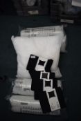 *5x Ikea Cushions with Black Cushion Covers 50x50cm