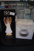 *LED Angel, and a Chrome Wax Melt & Oil Burner