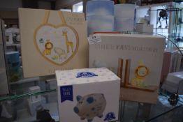 *Safari Bookends, Heart Plaque, and Ble My First Piggybank