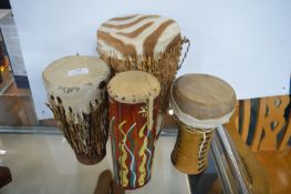 4x African Drums