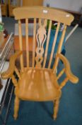 Large Beech Bentwood Armchair