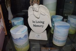 *In Loving Memory Angel Graveside Ornament, and 4x Memorial Tubes
