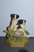 Cast Iron Sheepdog Doorstop