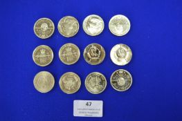 12x British £2 Coins