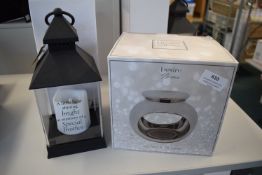 *Brother Memorial Lantern, and a Chrome Wax Melt & Oil Warmer