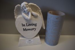 *Goodbye Tube Light with Verse, and in Loving Memory Graveside Ornament