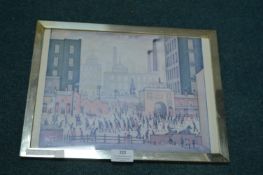 Framed Lowry Print “Coming from the Mill”