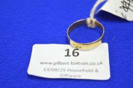18ct Gold Wedding Band 2.1g