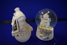 *Christmas Snow Globe and Ornament