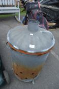 Galvanised Garden Incinerator