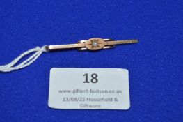 9ct Gold Tie Clip 2.3g