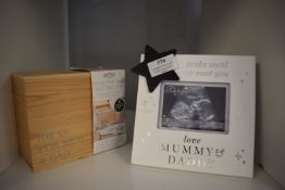 *Weeks Until We Meet Scan Photo Frame and Ideas for Mum & Dad Box