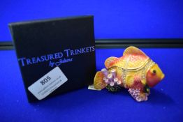 *Treasured Trinkets Coral Fish Trinket Box