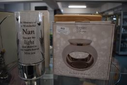 *Nan Memorial Light, and a Chrome Wax Melt & Oil Warmer