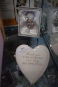 *Maid of Honour Keyring, and Porcelain Jewellery Dish