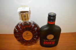 Remy Martin XO Cognac 35cl, and Remy Martin VSOP Cognac 20cl