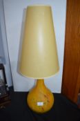 French Glass Table Lamp
