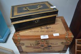 Fly the World Chest, and Period Cash Box