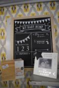 *My Baby Bump Countdown Chalkboard, Ideas for Mum & Dad Card Box, and a Weeks Until We Meet You Scan