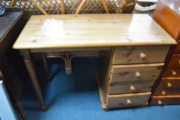 Solid Pine Four Drawer Desk