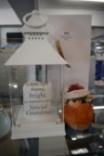 *Special Grandma Memorial Lantern, and a Robin Ornament