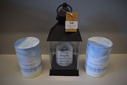 *Granddad Graveside Lantern, and 2x Memorial Tubes