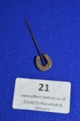 9ct Gold Horseshoe Lapel Pin 1.0g