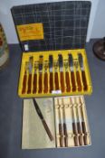 2x 1960’s Retro Cutlery Sets with Exelwood Handles