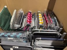 Large pallet of garden sunbeds - chairs and accessories etc from habitat - sainsburys - argos