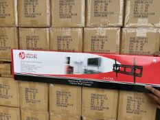 pallet of 40 brand new tv mounts in box ultimate UM118L Ultimate Mounts Super Flat TV Wall Bracket