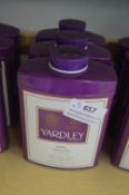 3x Yardley April Violet 200g Perfumed Talc