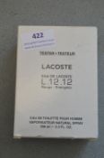 Lacoste L.12.12 Rouge Energetic 100ml EDT Unused Tester (unboxed)