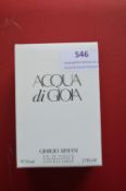 Acqua di Gioia by Armani 50ml EDP Unused Tester