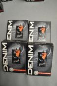 4x Denim Black 100ml Aftershave