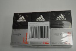 3x Adidas Team Force 50ml Aftershave
